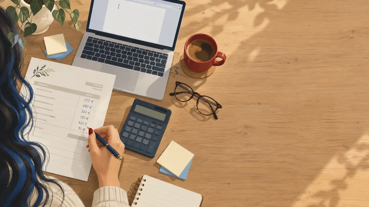 Quanto costa un copywriter: preventivo per i testi di un sito aziendale sulla scrivania