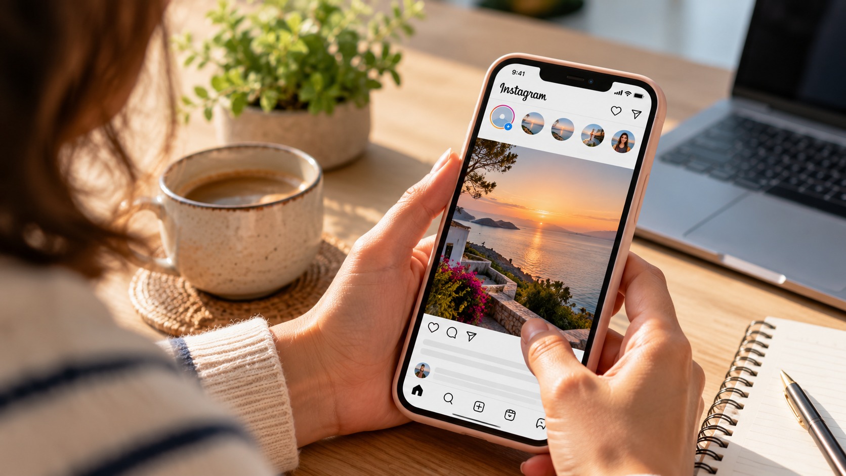 scrivere caption per Instagram